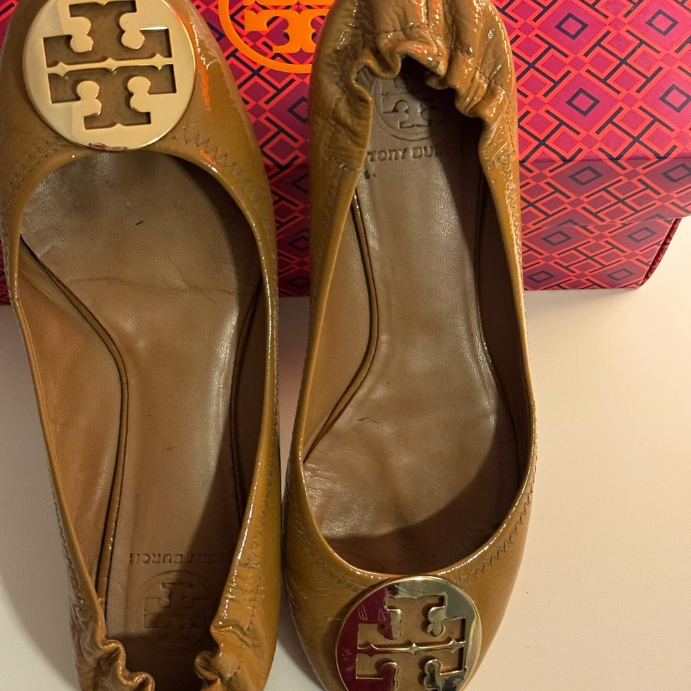 Tory Burch Carmel/Gold - Classic Reva Ballet